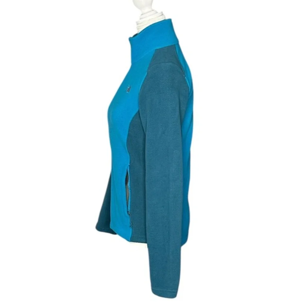 The North Face RDT 300 Khumbu Fleece Jacket Womens Blue Teal Zip Up Full Zip XS - Picture 3 of 16